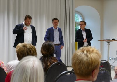 Diskussion mit M. Queckemeyer,Jonas Pohlmann und Frank Henning