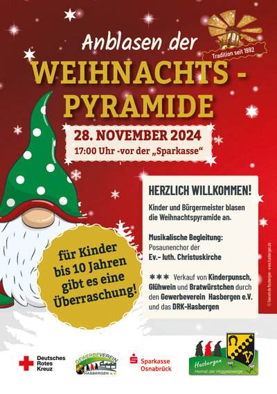 Flyer Anblasen der Weihnachtspyramide 2024